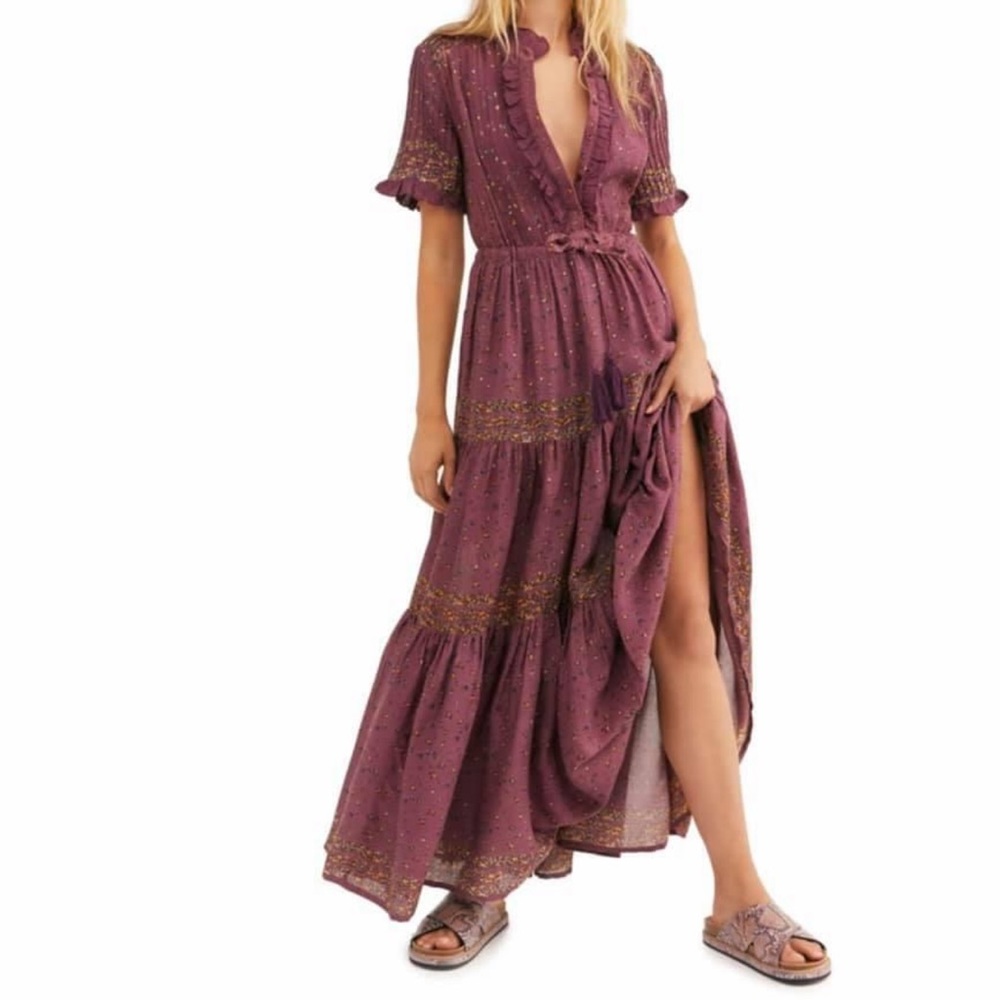 Free People Rare Feelings Boho Maxi Dress